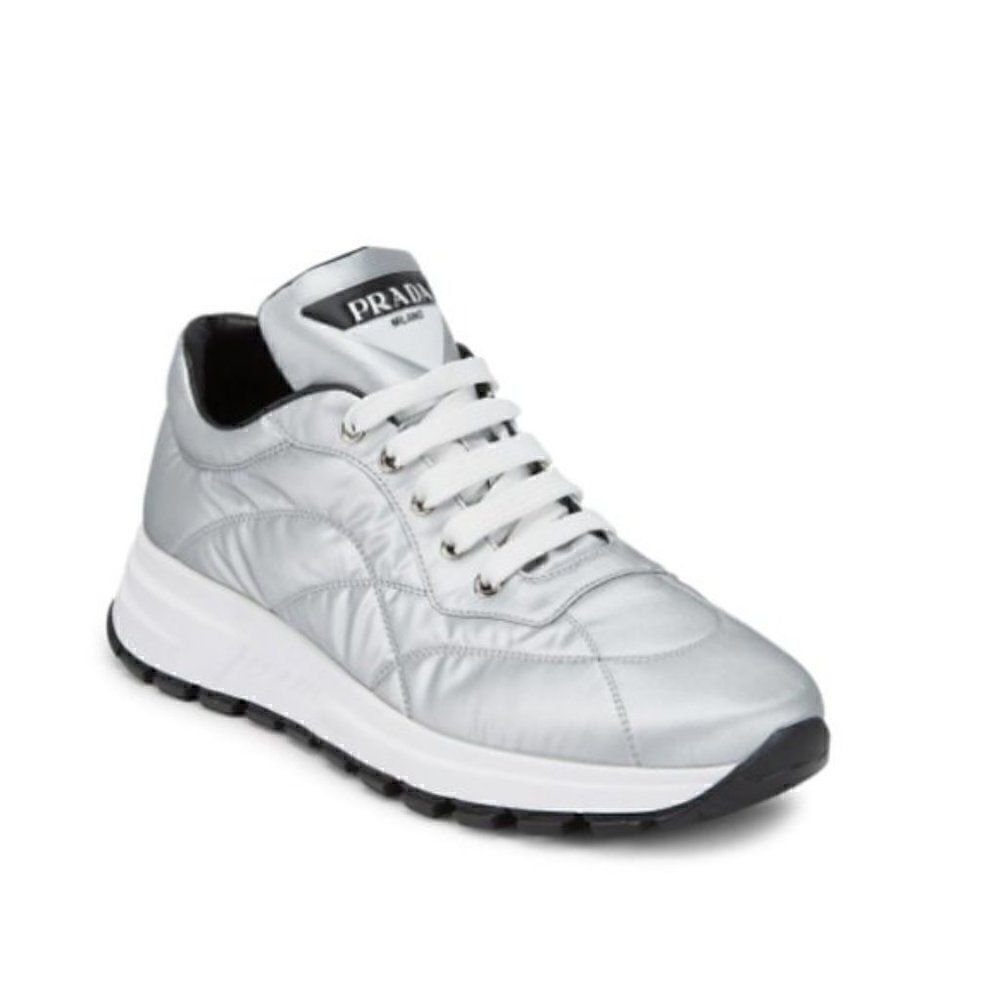 PRADA Logo Nylon Casual Laceup Women’s Sneakers - Picture 11 of 11